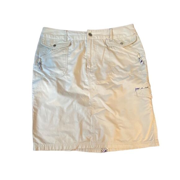 Christopher & Banks Woman's Khaki Cargo Skirt Size 10 - Picture 3 of 11